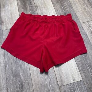 🛍️ Athletic works red shorts size large ( 12-14)